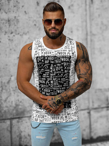 Herren Tank Top Weiß OZONEE O/T103/1
