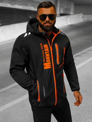 Herren Softshell Jacke schwarz und orange OZONEE JS/HH026/1