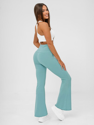 Damen Leggings mit Breiten Beinen Mintgrün JS/KTK006-J