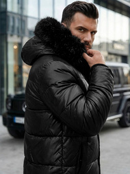 Herren Winterjacke Schwarz OZONEE O/M800Z