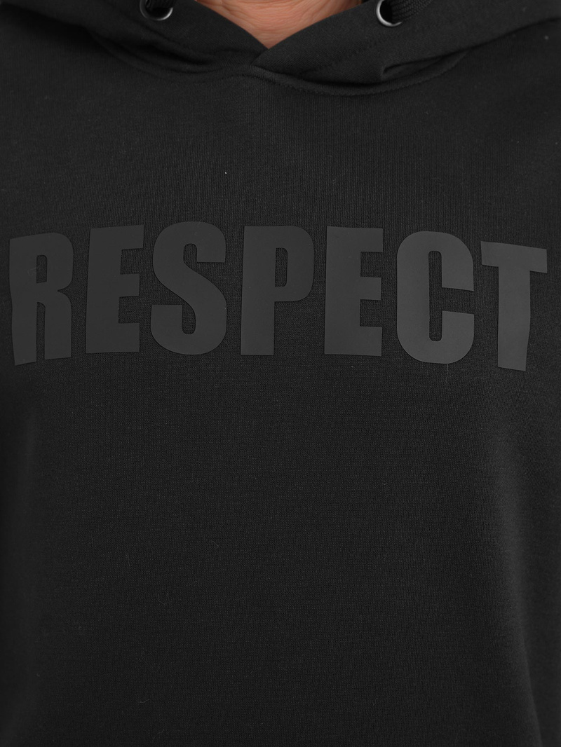 Herren Kapuzenpullover Schwarz OZONEE JS/8B1968/3