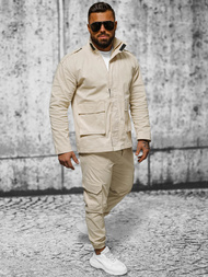 Herren Jacke Beige OZONEE O/G3035