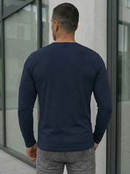 Herren Longsleeve Marineblau OZONEE JS/DB71/5