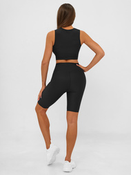 Damen Kurze Leggings Schwarz JS/17K597/3