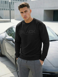 Herren Sweatshirt Schwarz OZONEE JS/8B1992/3