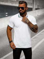 Herren Poloshirt Weiß OZONEE O/DA736