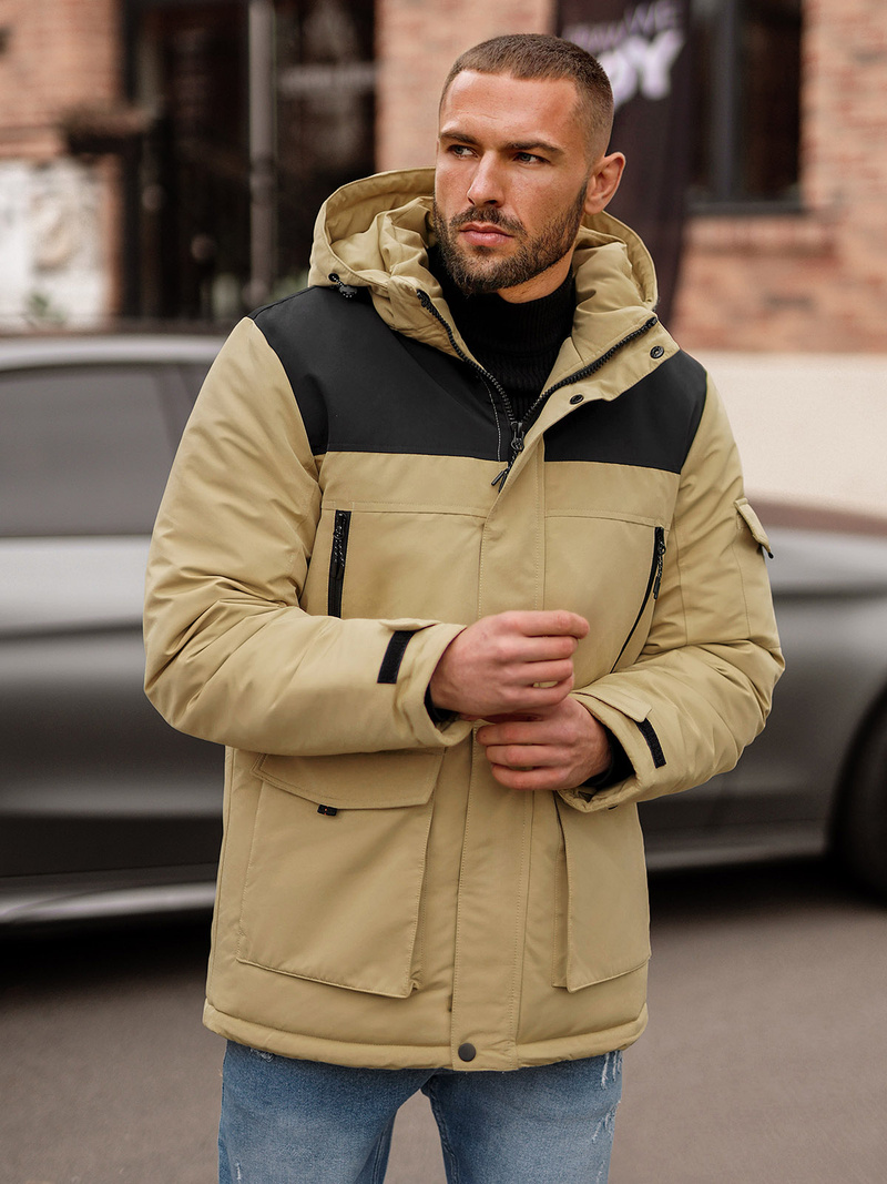 Herren Winterjacke Beige OZONEE JS/22M322/62Z