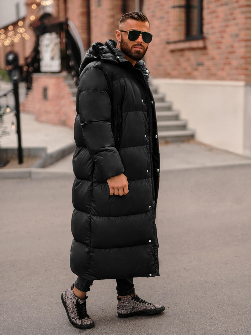 Herren Winterjacke Schwarz OZONEE O/M3202Z