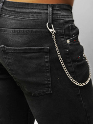 Herren Jeanshose Schwarz OZONEE O/WE1006