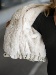 Damen Lederjacke Beige OZONEE JS/11Z8172Z