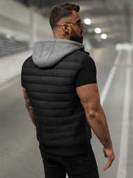 Herren Weste Schwarz OZONEE JS/8M983/392