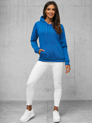 Damen Kapuzenpullover Hellblau OZONEE JS/W02Z