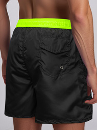 Herren Badeshorts Schwarz/Gelb OZONEE JS/17K561/5Z