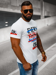 Herren T-shirt Weiß OZONEE O/8T1266/1