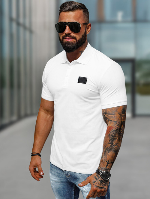 Herren Poloshirt Weiß OZONEE NB/MT3018Z