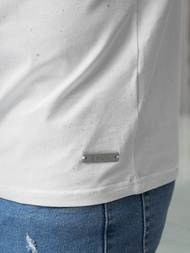 Herren T-shirt Weiß OZONEE O/QQ1390