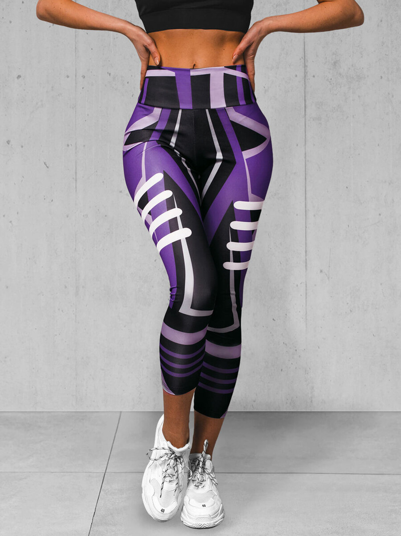 Damen Leggings Violett O/D0010Z
