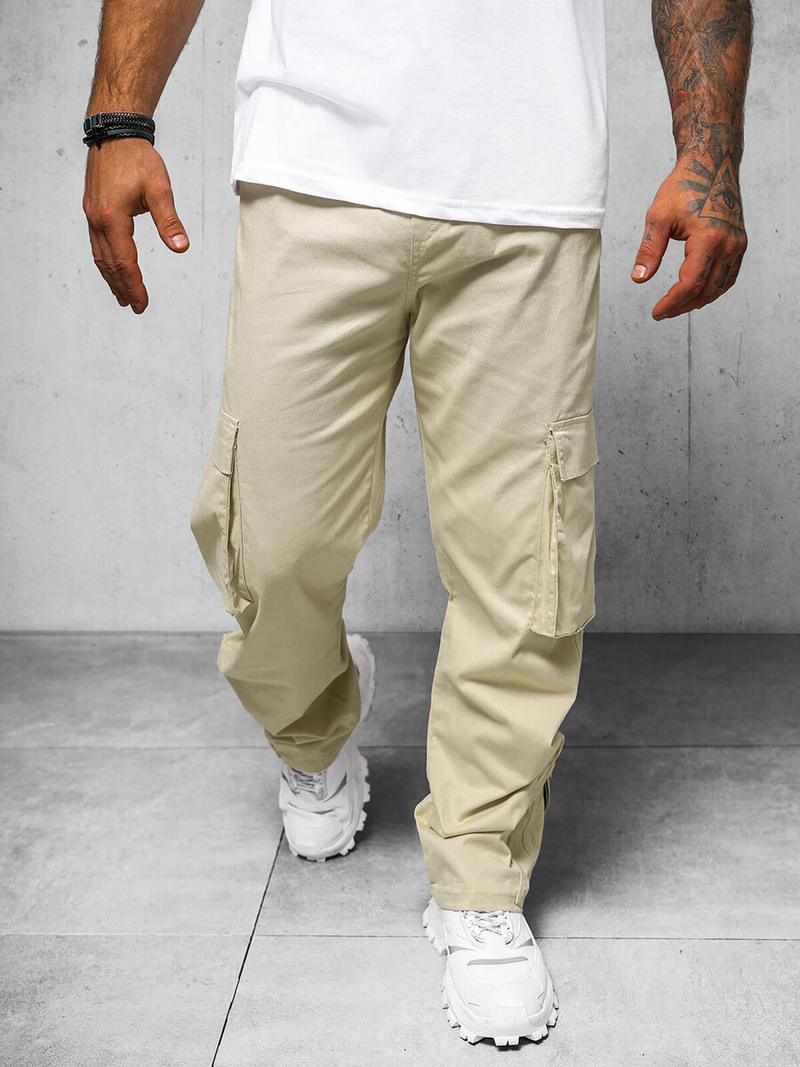 Herren Hose Beige OZONEE O/G3016Z