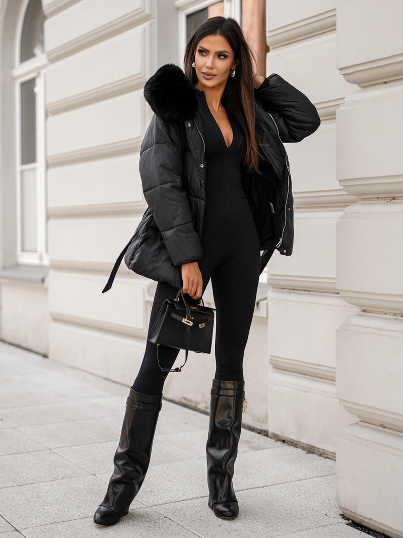 Damen Jacke Schwarz OZONEE JS/16M9206/392