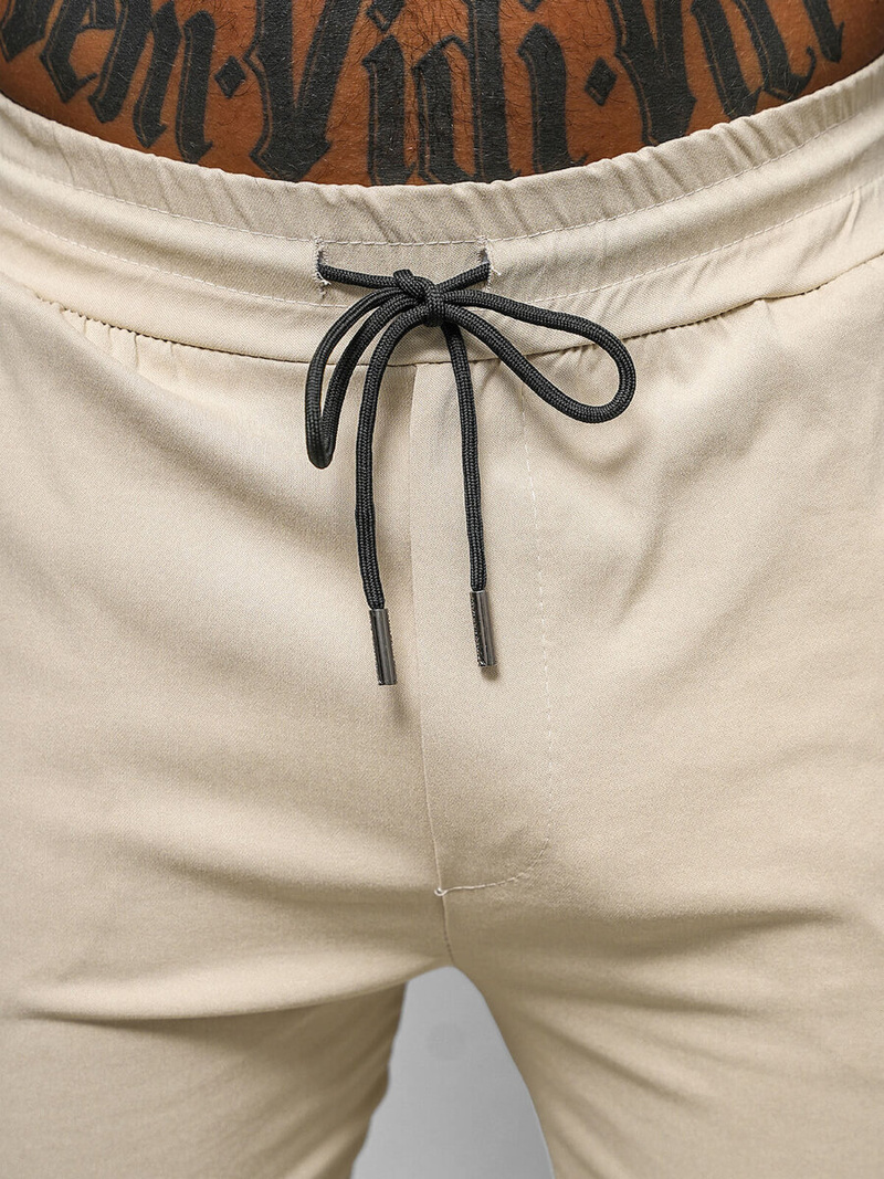 Herren Chino Jogger Hose Beige OZONEE O/1405SP