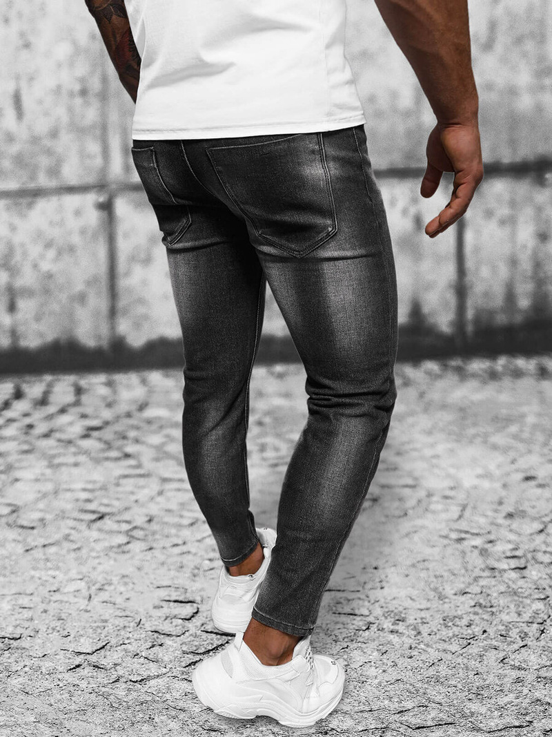 Herren Jeanshose Schwarz OZONEE NB/MP0199N