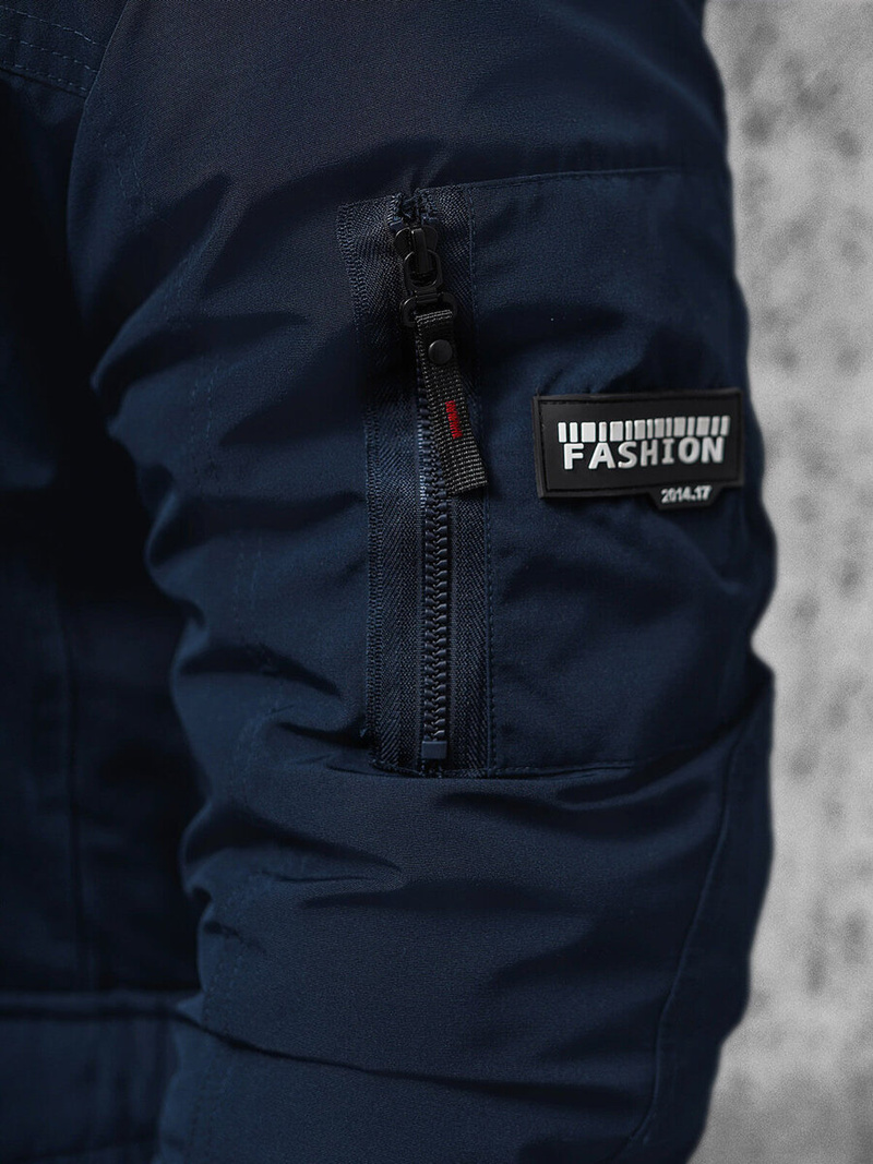 Herren Winterjacke Dunkelblau OZONEE JS/5M718/215