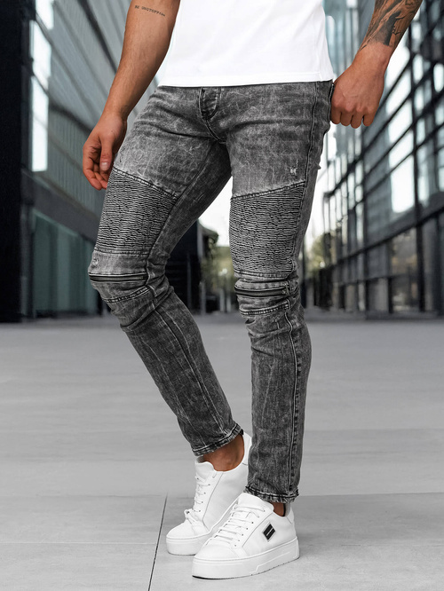 Herren Jeanshose Schwarz OZONEE NB/MP0069NZ