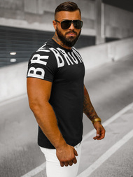 Herren T-shirt Schwarz OZONEE O/8T1265/3