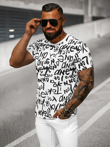 Herren T-shirt Weiß OZONEE O/T1268/1