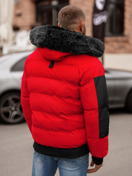 Herren Winterjacke Rot OZONEE O/M798Z