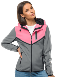 Damenjacke Softshell Grau OZONEE JS/KSW6006