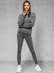 Damen Trainingsanzug Anthrazit OZONEE 17