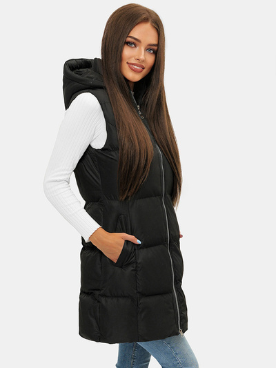 Damen Weste Schwarz OZONEE JS/M721/392