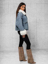 Damen Jeansjacke Blau OZONEE JS/11Z8219Z