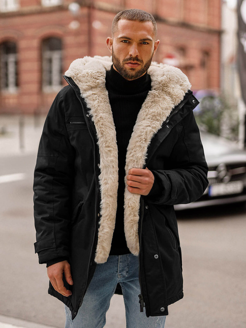Herren Winterjacke Schwarz OZONEE JS/22M316/392Z