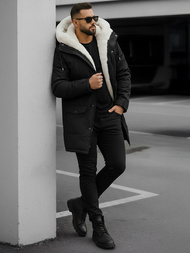 Herren Winterjacke Schwarz OZONEE JS/5M120/392Z