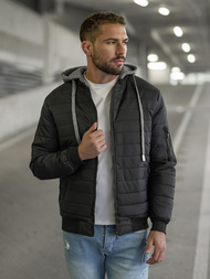 Herren Jacke Schwarz OZONEE JS/8M985/392Z