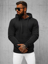 Herren Kapuzenpullover Schwarz OZONEE JS/2009Z 