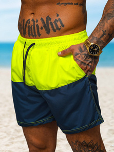 Herren Badeshorts Gelb/Dunkelblau OZONEE JS/HM066