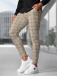 Herren Chino Hose Beige OZONEE O/P4009Z