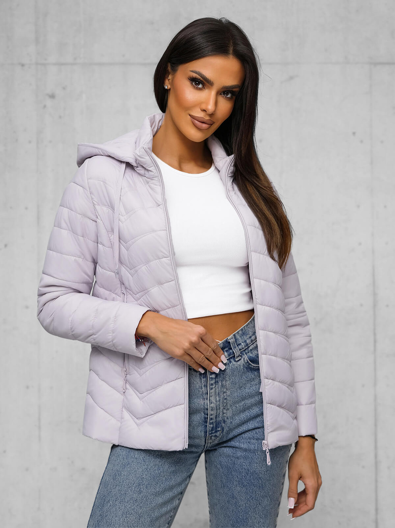 Damen Jacke Helles Lila OZONEE JS/16M9238/35