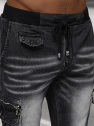 Herren Jogger Jeanshose Schwarz OZONEE NB/MP0108N