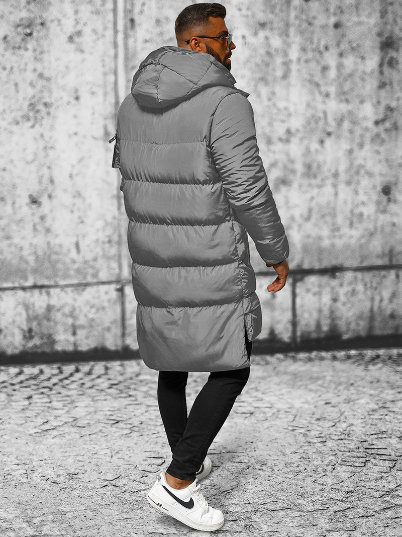 Herren Winterjacke Grau OZONEE O/M799