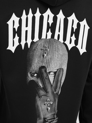 Herren Kapuzenpullover Schwarz OZONEE JS/21B1903/3