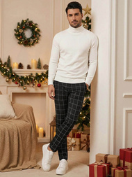 Herren Chino Hose Schwarz OZONEE DJ/5505Z