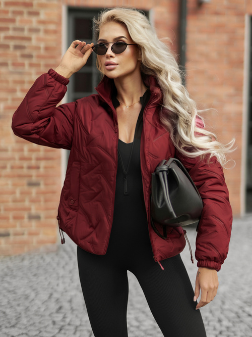 Damen Winterjacke Burgund OZONEE JS/16M9315/06Z
