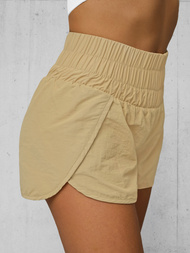Sportshorts für Damen Beige OZONEE JS/XY24019S
