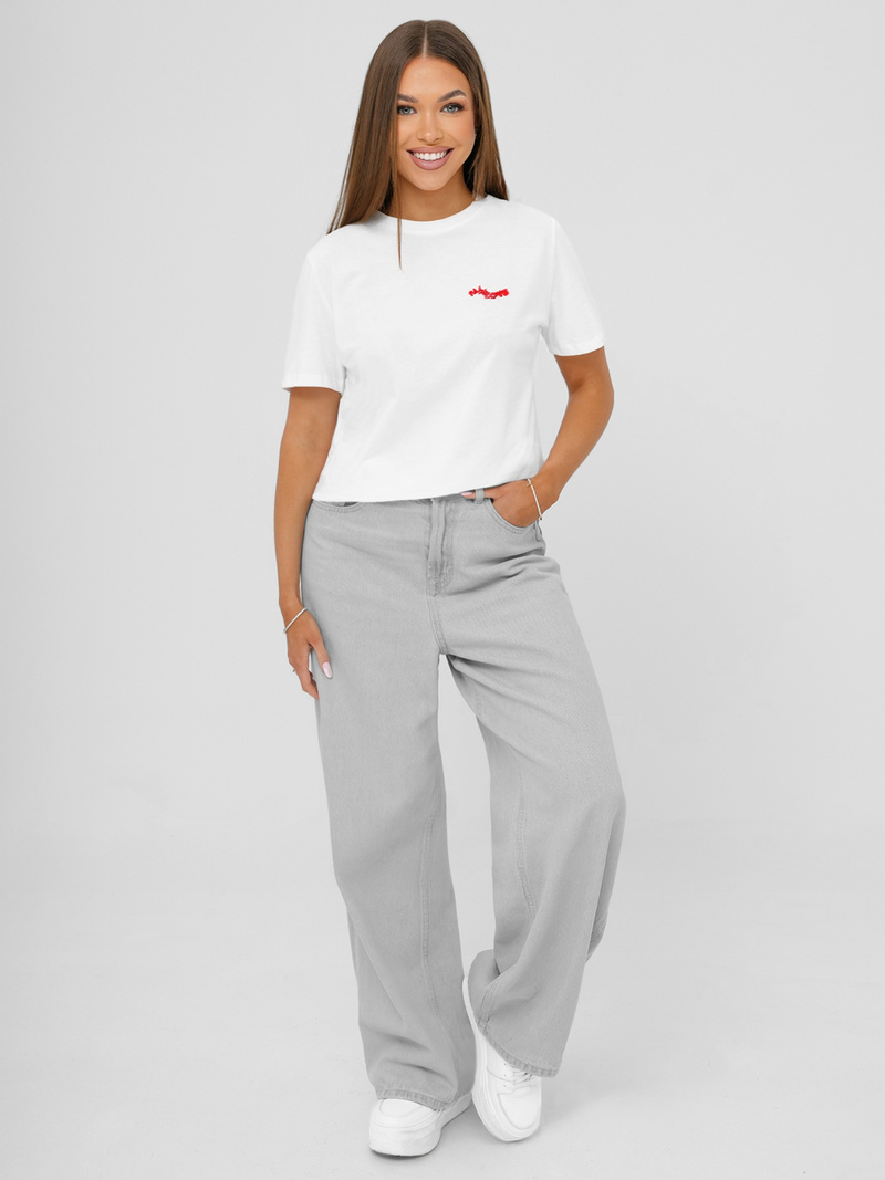 Damen T-Shirt Weiß OZONEE JS/R61658