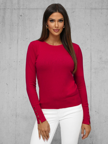 Damen Pullover Weinrot OZONEE JS/8004/5