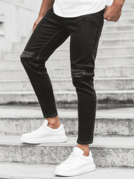 Herren Jeanshose Schwarz OZONEE O/649